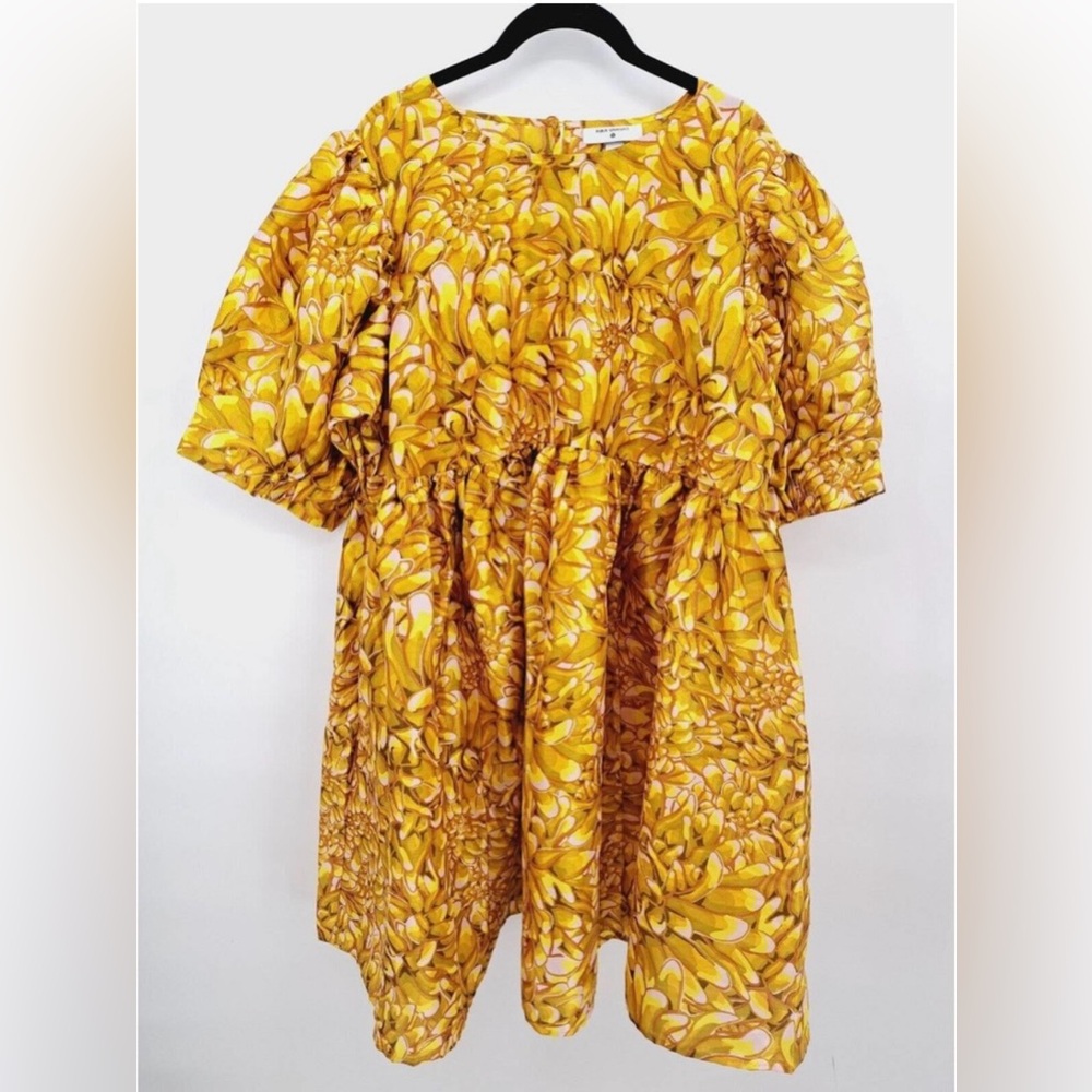 Kika Vargas Yellow Gold Mini Dress Dize - Picture 3 of 7